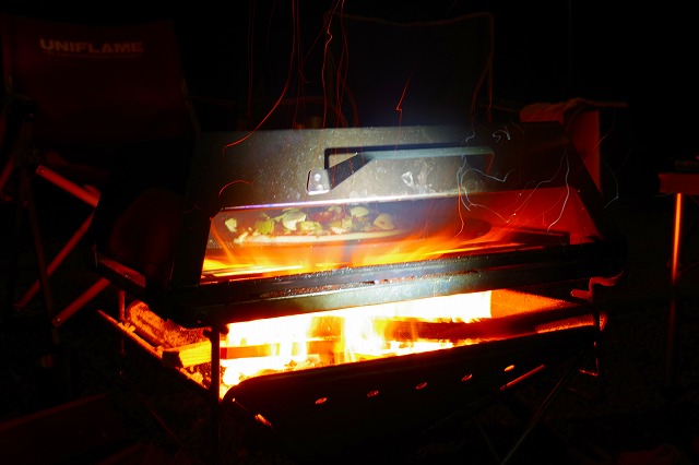 スノーピークのフィールドオーブン（CS-390）でピザキャンプ♪香ばしく焼けて味は一級品