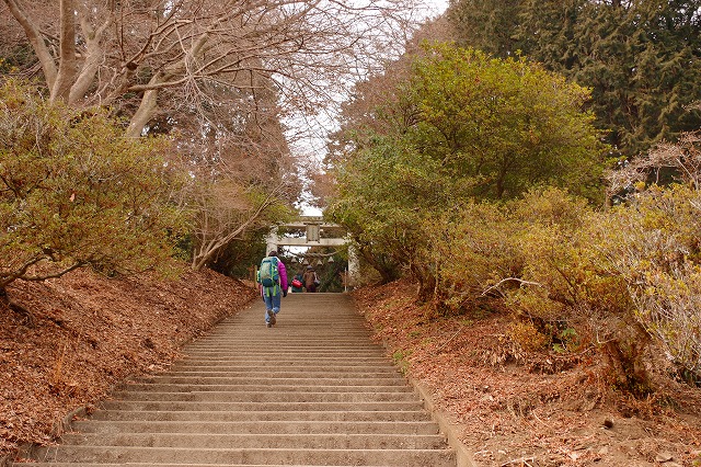 宝登山神社　奥宮　階段
