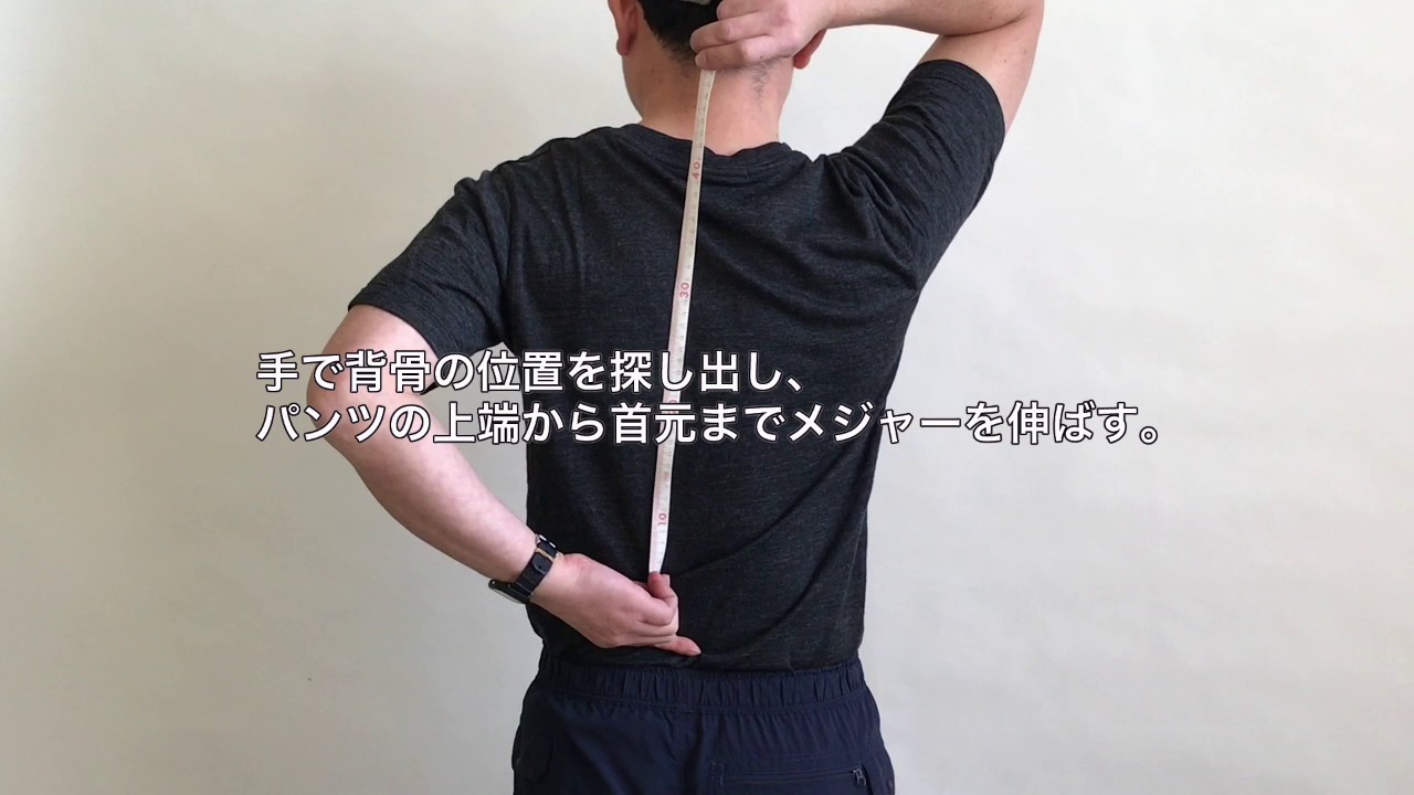 背面長の測り方