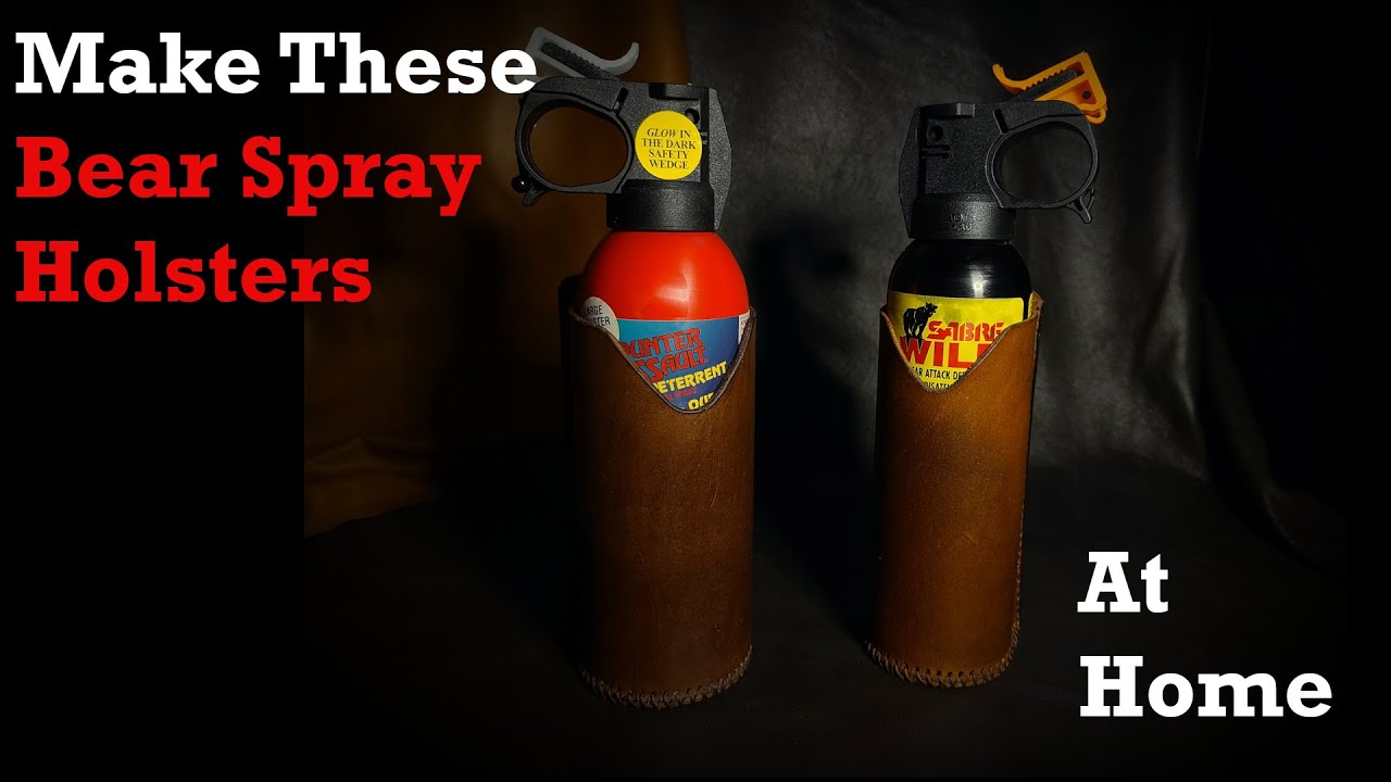 LEATHER PATTERN - Bear Spray Holster DIY Video Tutorial with PDF Pattern