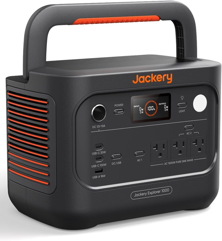 Jackery ポータブル電源 1000 New V3|軽さ・携帯性を重視するなら有力候補