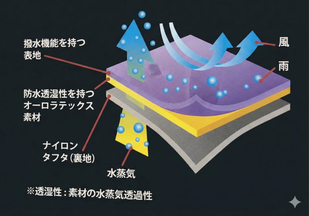 【ナンガ寝袋の別注モデルはお得?】オーロラライト&UDDバッグの違いを比較! 106 aurora tex03 【ナンガ寝袋の別注モデルはお得?】オーロラライト&UDDバッグの違いを比較!