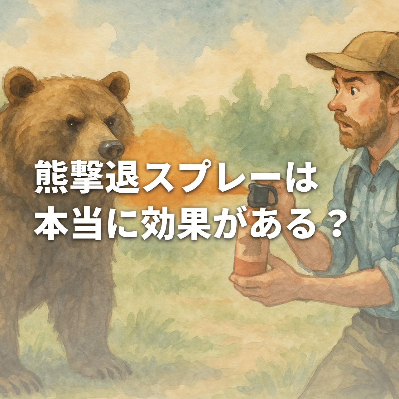熊撃退スプレーは本当に効果がある？科学的根拠と限界