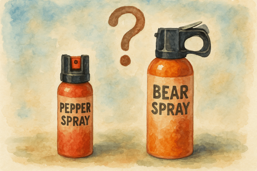 対人用催涙スプレーは熊スプレーの代用になるのか？
