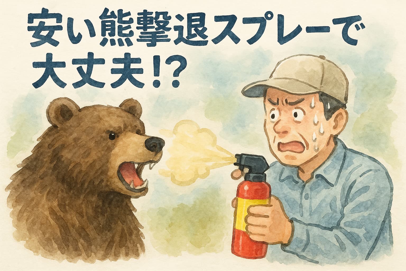 【注意】安い熊撃退スプレーで大丈夫！？模造品にご注意ください