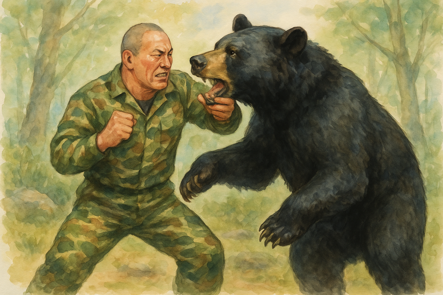 藤原喜明vs本物の熊の衝撃映像｜今ではあり得ない“伝説のテレビ企画”