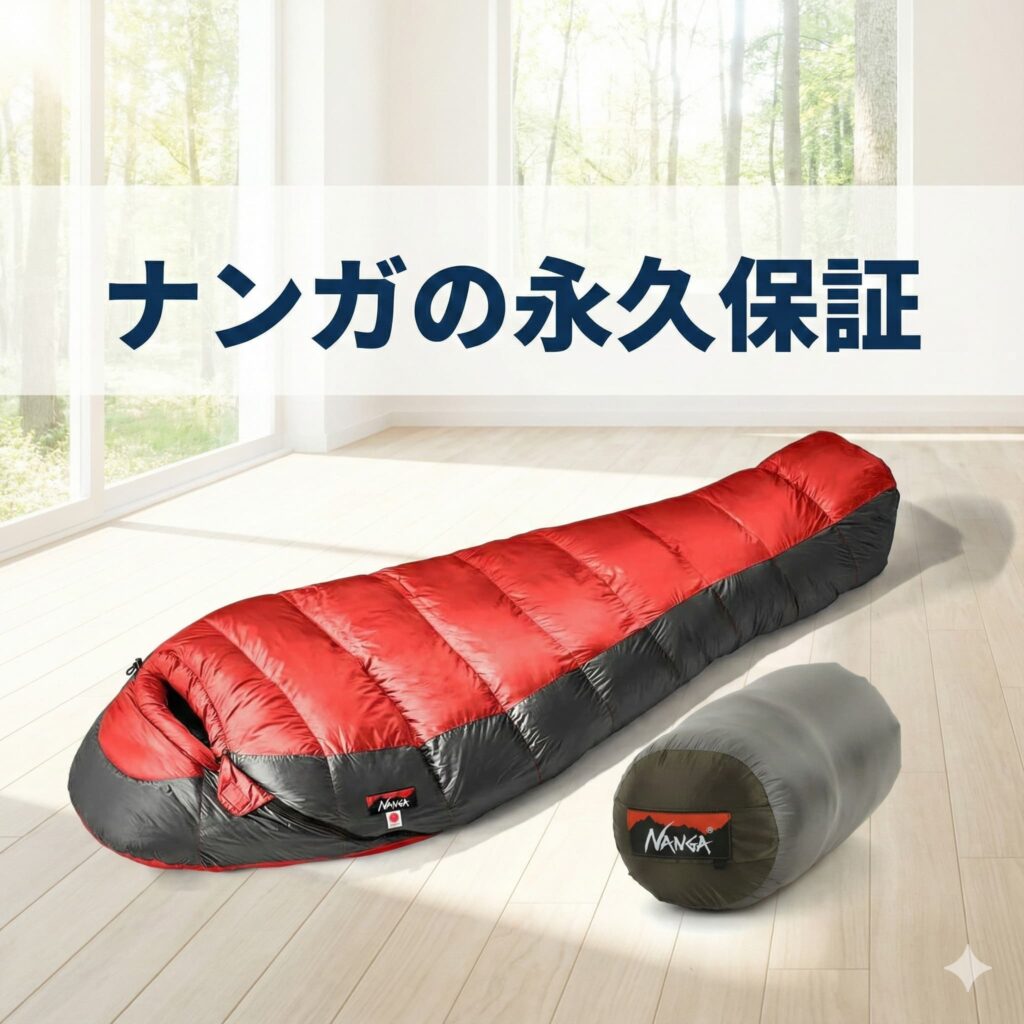 【実例集】ナンガの永久保証とは?修理できたor有償になった実例集まとめ 1 ナンガの永久保証 ナンガの「永久保証」とは、ナンガが製造したスリーピングバッグ(寝袋)に対して、使用年数に関係なく修理対応を続けてくれるアフターサービスのことです。