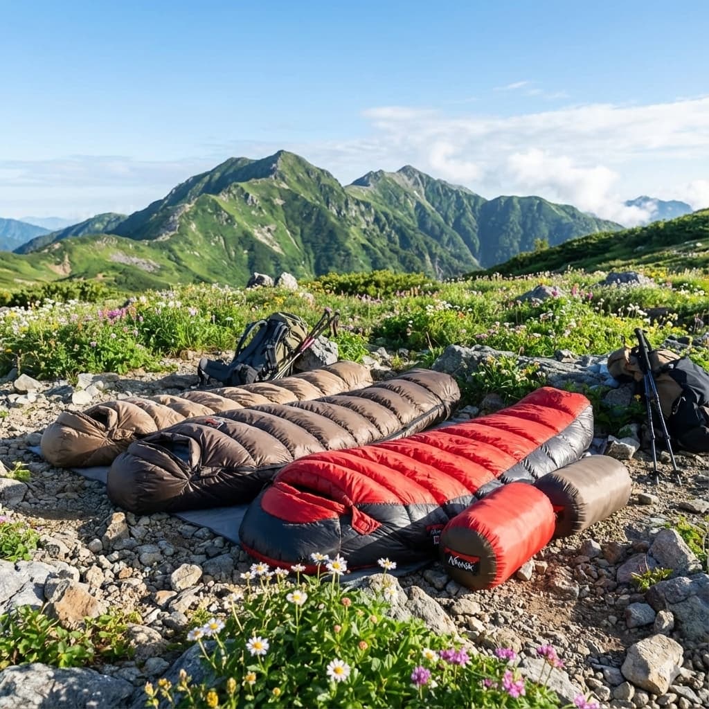 【ナンガ寝袋の全体像】種類別の違いと最強&おすすめモデルを徹底解説 68 3シーズンの登山
