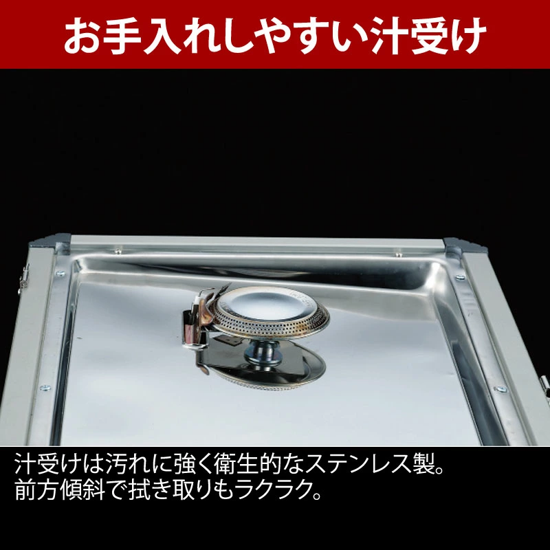 深さと傾斜が計算された汁受け